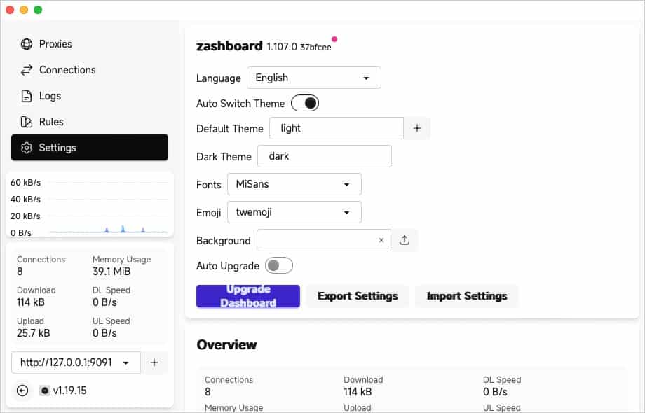 ClashX Meta Settings